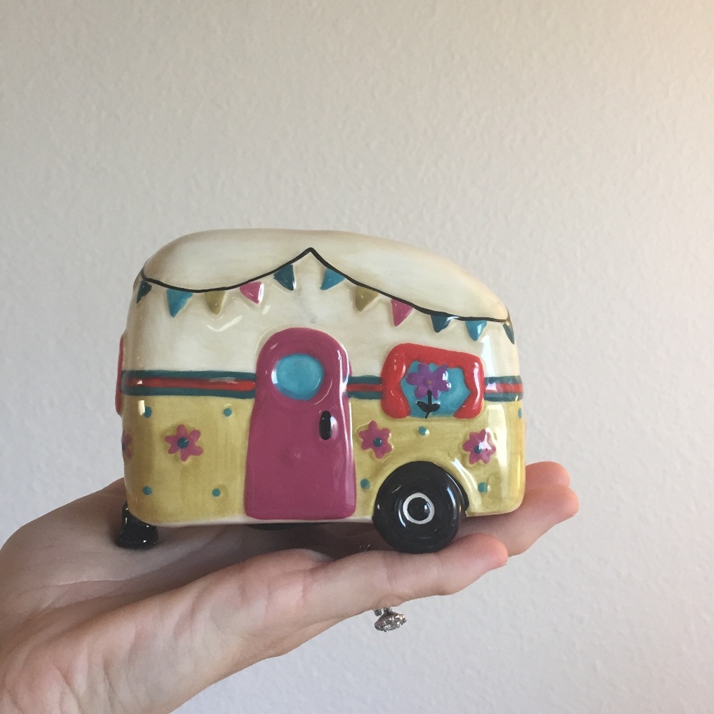 Natural Life Camper Penny Piggy Bank